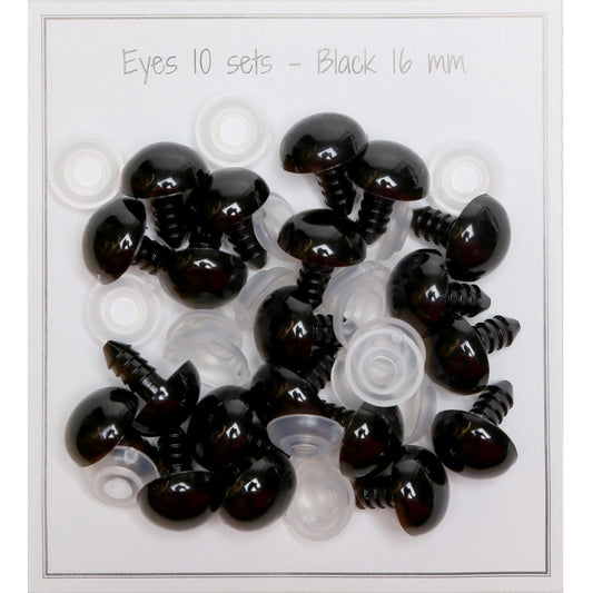 Veiligheidsogen 16mm (10 paar)