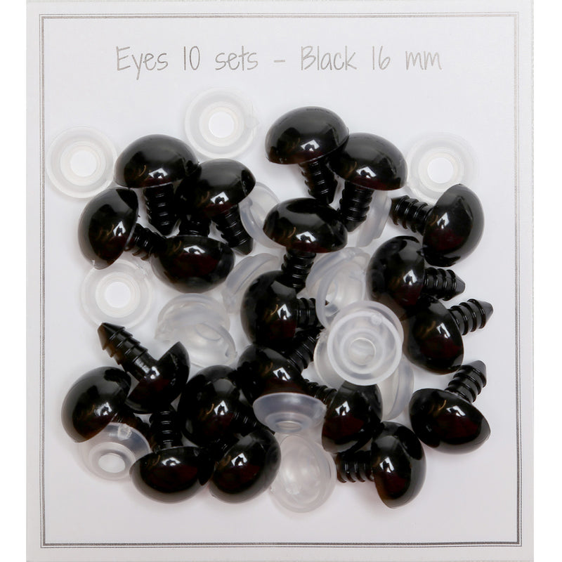 Veiligheidsogen 16mm (10 paar)